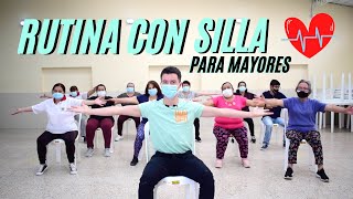 Ejercicios en SILLA para ❤️ADULTOS MAYORES❤️ [upl. by Onairam]