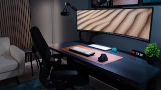 Productive Desk Setup Tour 2023  Dark amp Moody [upl. by Dotson821]