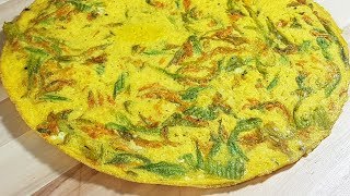 FRITTATA DI FIORI DI ZUCCA  FoodVlogger [upl. by Marilla]