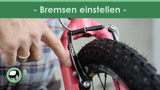 Bremsen richtig einstellen beim Kinderfahrrad [upl. by Lerner513]