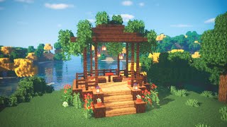 Minecraft  Cómo hacer un KIOSCO LINDO y FÁCIL para CITAS💕 San Valentín [upl. by Auohp50]