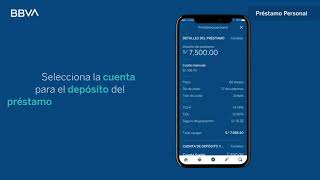 Pide un préstamo  Nuevo App BBVA [upl. by Glassman]