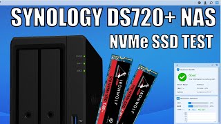 Synology DS720 NAS  NVMe Caching Read Write Test [upl. by Mimi]