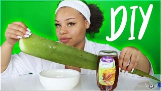 DIY EASY ALOE VERA amp RAW HONEY FACE MASK SUPERNATURAL [upl. by Ellatnahc]