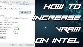 How to increase VRAM from 64mb to 128mb on Intel chipsets  WITHOUT BIOS  2017 [upl. by Ecerehs]