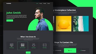 Responsive Portfolio Website using Html CSS amp Javascript [upl. by Floeter]