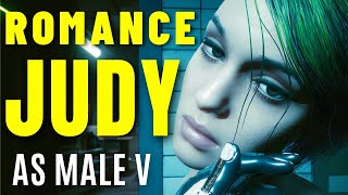 Cyberpunk 2077 ► ROMANCE JUDY AS MALE V PC Mod [upl. by Lirbij]