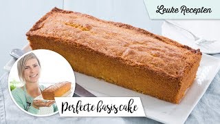 Perfecte basis cake  LeukeReceptennl [upl. by Gertrudis385]