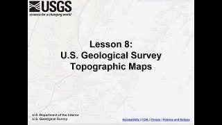 Lesson 8  US Geological Survey Topographic Maps [upl. by Krishna]