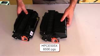 DIFFERENCE BETWEEN HP Toner Cartridge CE505A AND HP Toner Cartridge CE505X [upl. by Beaumont]