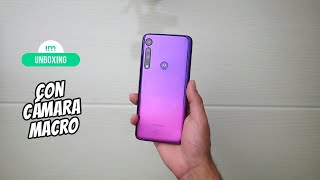 Motorola One Macro  Unboxing en español [upl. by Ereynihc]