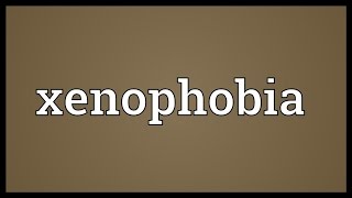 Xenophobia Meaning [upl. by Assirat983]