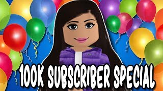 CELEBRATING 100K SUBS THANK YOU  Face Reveal  Roblox Amberry [upl. by Fenny734]