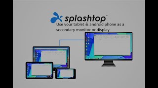 How to use your phone as a secondary monitor using splashtop wired xdisplay [upl. by Gardell]