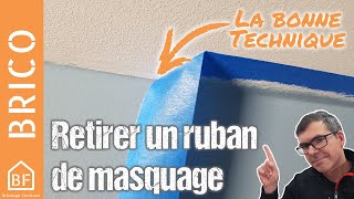 Comment retirer du ruban de masquage sur peinture sèche [upl. by Schear]