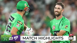 Stars crush Hurricanes as Maxwell makes history  BBL11 [upl. by Nolos]