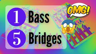 One Bass Five Bridges Stock Badass II Hipshot Kickass Babicz Fender Hi Mass [upl. by Anatsirhc]