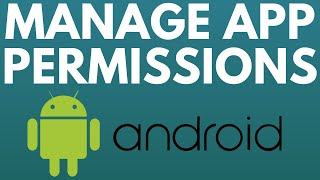 How to Change App Permissions on Android  Manage App Permissions [upl. by Eyk]