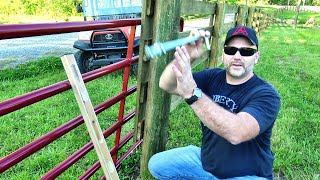 HOW TO INSTALL A FARM GATE [upl. by Dutch]