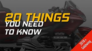 20 Essential Things Every Goldwing Owner Should Know  2018 Honda Goldwing  CruisemansGaragecom [upl. by Lalib771]