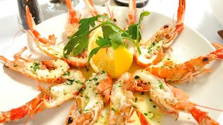 HOW TO COOK LANGOUSTINE WITH BUTTER AND GARLIC [upl. by Pentheam]