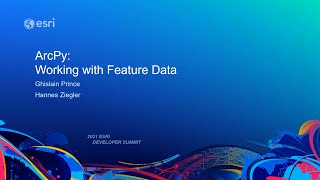 ArcPy Working with Feature Data [upl. by Alokin]