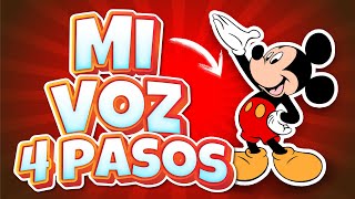 Como hacer la voz de Mickey Mouse  En 4 sencillos pasos [upl. by Votaw]