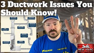 3 HVAC Ductwork ISSUES Homeowners NEED To Know [upl. by Esilanna]