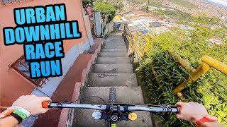 CRAZY URBAN MTB DOWNHILL TRACK  FULL RACE RUN [upl. by Joy590]