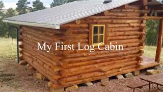 My First Log Cabin  A Simple design you can build [upl. by Sacksen]