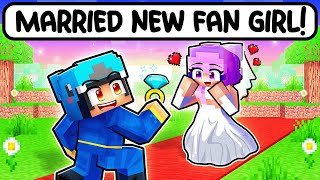 Omz MARRIED A NEW CRAZY FAN GIRL in Minecraft [upl. by Aihsenak884]