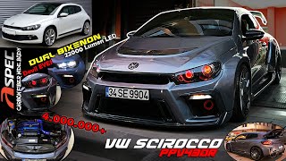 VW Scirocco  Wide Body Kit  Çift Mercekli Farlar \\ Devil Eyes  Modifiye [upl. by Weissberg]