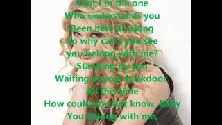 Taylor Swift  You Belong With Me Lyrics [upl. by Hafeetal]