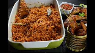 Perfect Jollof Rice  Oven Baked Nigerian Jollof Rice [upl. by Daisey]