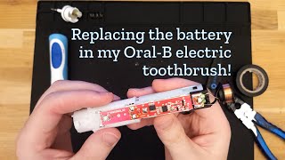 Replacing the battery in my OralB electric toothbrush [upl. by Dobson]