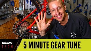 5 Minute Gear Adjust  How To Set Up Your Mountain Bike Gears Correctly [upl. by Llerreg273]