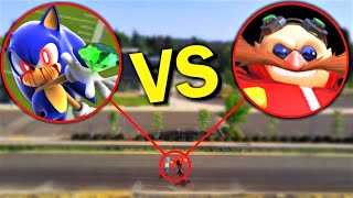 Drone Catches SONICEXE vs DR EGGMAN From SONIC IN REAL LIFE SONIC CHAOS EMERALDS IN REAL LIFE [upl. by Charil]