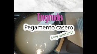 Pegamento casero BARATO Engrudo resistente [upl. by Annet]