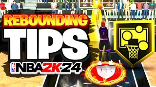 HOW TO GET EVERY REBOUND IN NBA 2K24 [upl. by Dwan955]