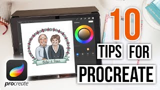 Using Procreate 10 Tips For Beginners  Procreate Tutorial [upl. by Ellenehs740]