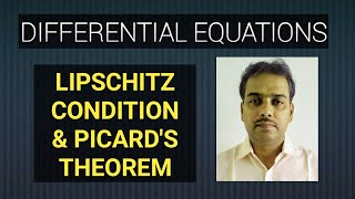 Lipschitz condition amp Picards Theorem [upl. by Acirre]