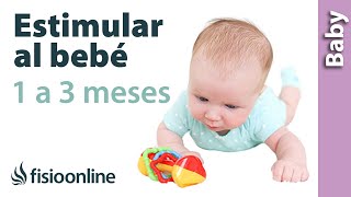 5 ejercicios para ESTIMULAR A MI BEBÉ de 1 a 3 MESES [upl. by Jaban670]