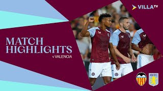 MATCH HIGHLIGHTS  Valencia 12 Aston Villa [upl. by Ailefo989]