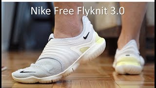 Nike Free RN Flyknit 30  ReviewOnFeet [upl. by Ayeki]