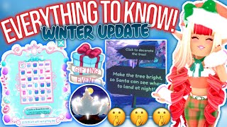 EVERYTHING TO KNOW ABOUT THE WINTER UPDATE 2022 IN ROYALE HIGH ROBLOX Royale High Snowglobe Summit [upl. by Eikkin]