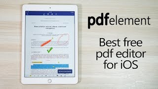 Best Free PDF Editing App for iOS for iPhones amp iPads  PDFelement [upl. by Notsniw]