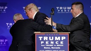 Donald Trump rushed off stage during rally in Nevada [upl. by Shelba]