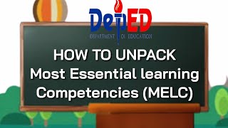 UNPACKING OF MELC  EXPLAINED IN DETAILS [upl. by Ossy]