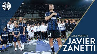 Javier Zanetti says farewell to San Siro  Inter vs Lazio 201314 [upl. by Nolat]