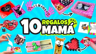 10 Regalos RAPIDOS FACILES y BONITOS para MAMÁ ⭐ Así o más fácil [upl. by Ycram595]